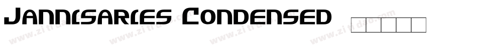 Jannisaries Condensed字体转换